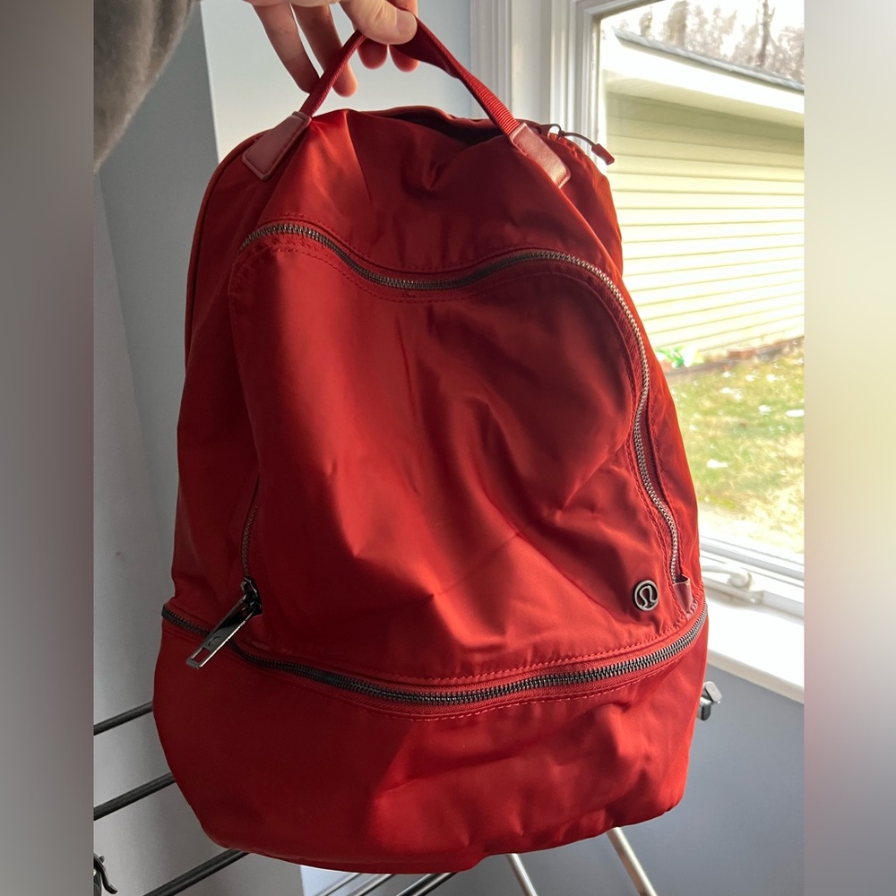 Lululemon Athletica Red Backpack Striking Everyday Companion